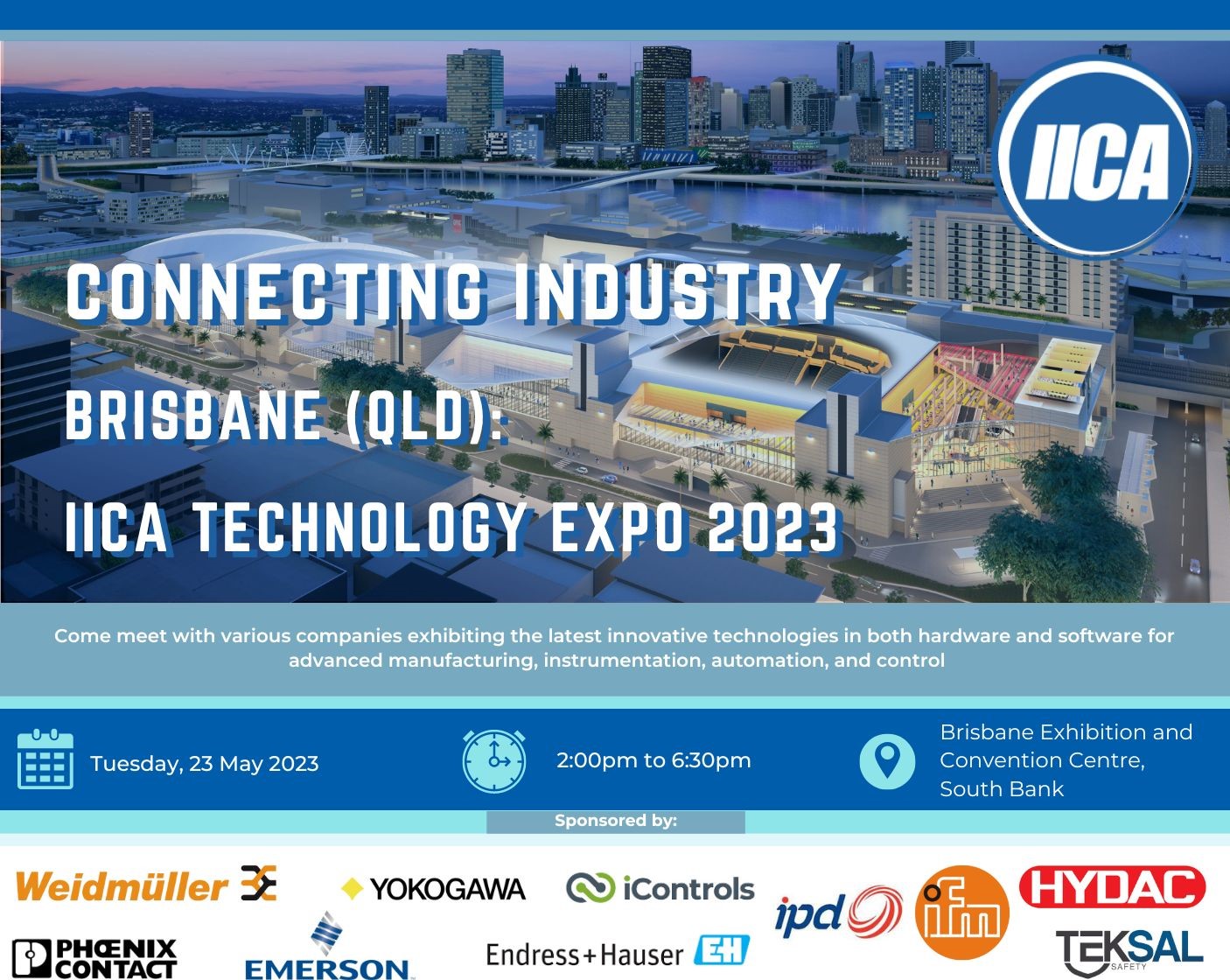 Industrial safety supplier Teksal Safety exhibiting at the Brisbane IICA Technology Expo