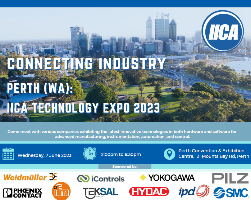 Teksal Safety showcasing industrial safety solutions at Perth IICA Technology Expo