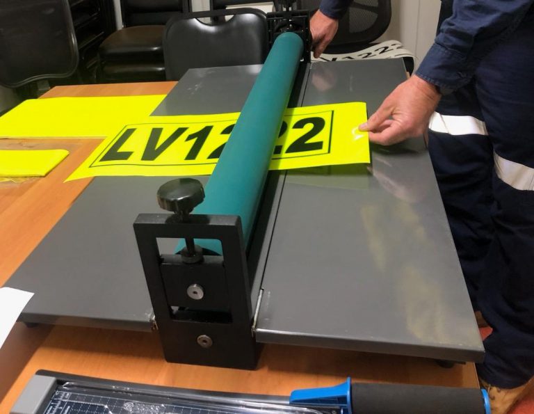 Teksal Safety and Brady deliver Light Vehicle Asset Identification Class 1 Reflective Printing training for Fortescue