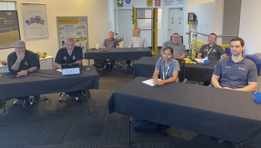 Machinery safety training class